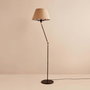 Opviq Lámpara de pie AYD-3480 Crema y Negro